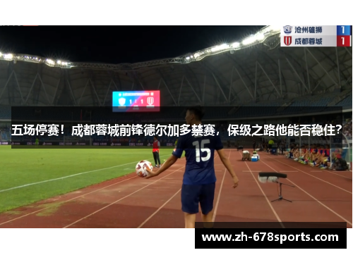 五场停赛！成都蓉城前锋德尔加多禁赛，保级之路他能否稳住？